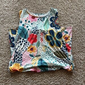 Vibrant Floral Sleeveless Maxi Dress